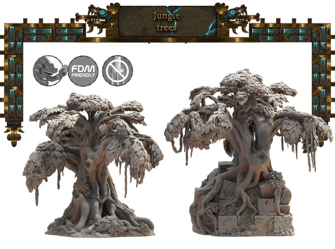 tereny - Warhammer Fantasy - terrain - Lustria - Jungle Trees LK.stl.jpg