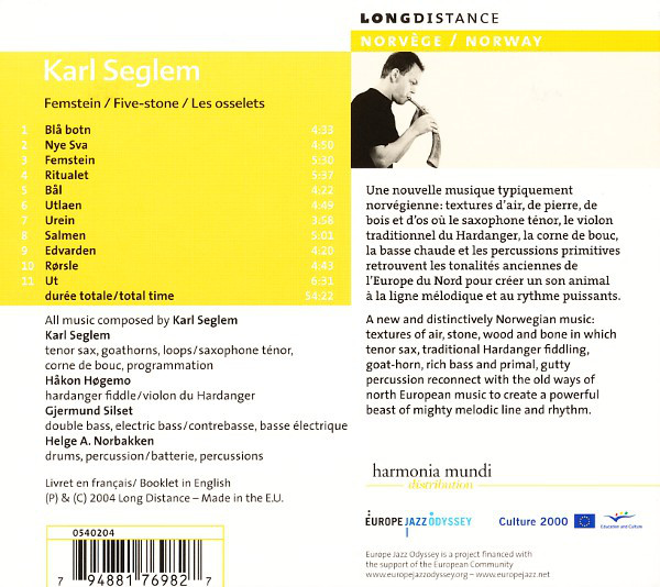Karl Seglem - 2004 - Femstein Long Distance - long distance 0540204 4a.jpg